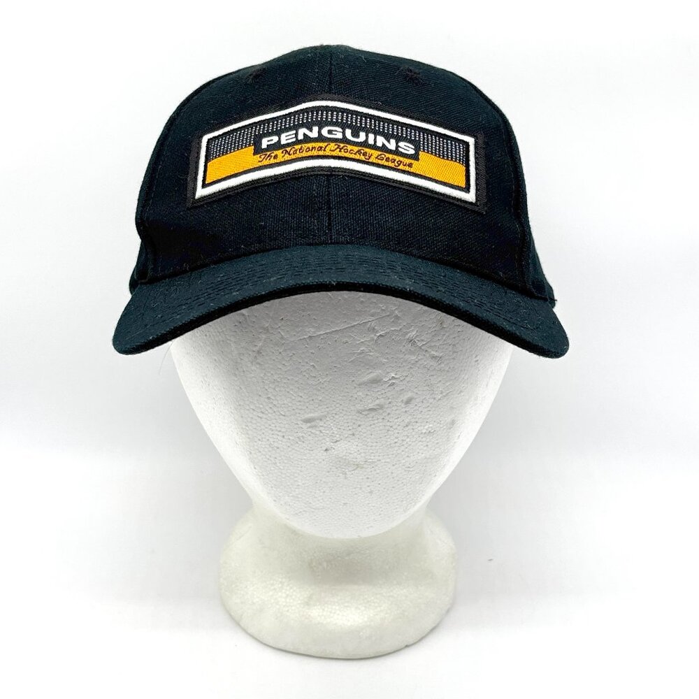 Pittsburgh Penguins Vintage Hat Black Strapback Sports Specialties NHL EUC